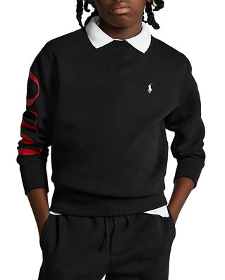 Polo Ralph Lauren Junior Long Sleeve Crew Neck Knit Shirt Sweatshirt Polo Black