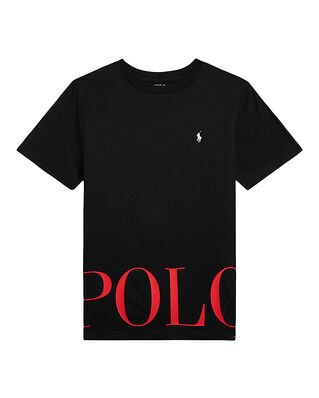 Polo Ralph Lauren Logo Cotton Jersey Tee Polo Black