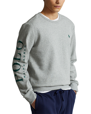Polo Ralph Lauren Logo-Embroidered Fleece Sweatshirt Andover Heather