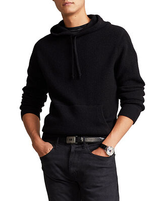 Polo Ralph Lauren Washable Cashmere Hooded Sweater Polo Black