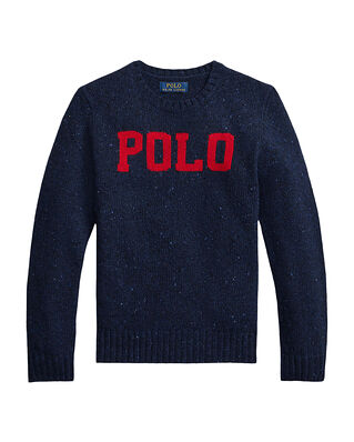 Polo Ralph Lauren LS CN LOGO-Sweater-Pullover New Navy Donegal