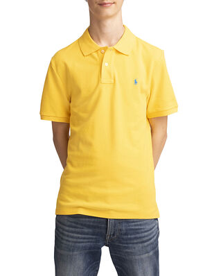 Polo Ralph Lauren Junior Slim Fit Cotton Mesh Polo Shirt Yellow