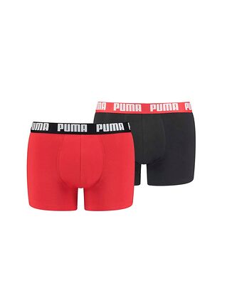 Puma 2-Pack Basic Boxer Red/Black