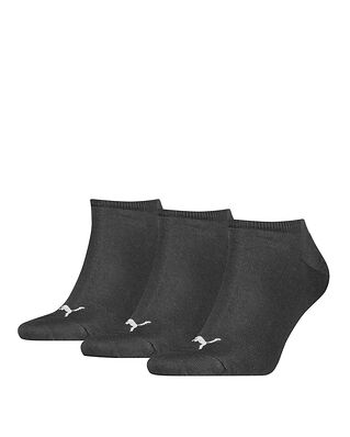 Puma 3-Pack Unisex Sneaker Plain Black