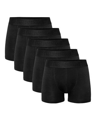 Resteröds 5-Pack Boxer Organic Cotton - Regular Leg Black