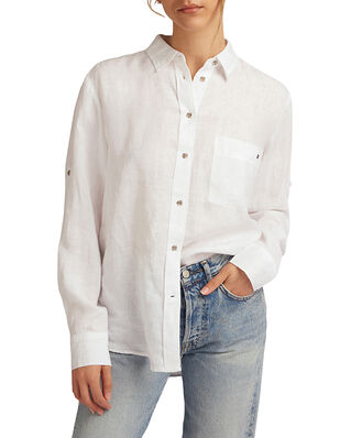 Tommy Hilfiger Linen N Relaxed Long Shirt Ls Th Optic White