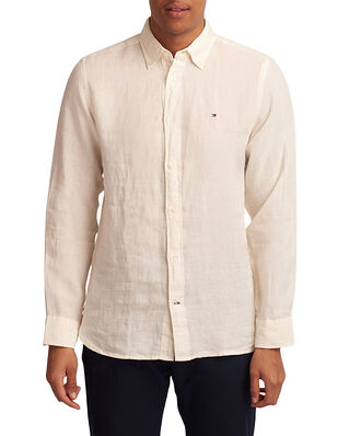 Tommy Hilfiger Pigment Dyed Linen Rf Shirt Ivory