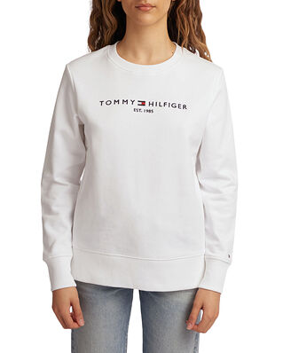 Tommy Hilfiger Regular Hilfiger Crew Neck Sweatshirt White