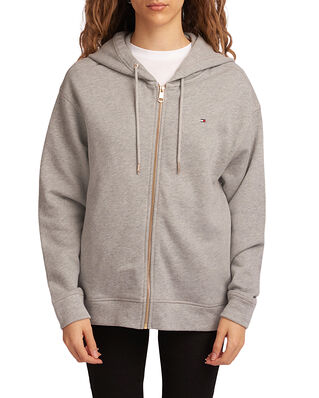 Tommy Hilfiger Relaxed Full Zip Hoodie Light Grey Heather