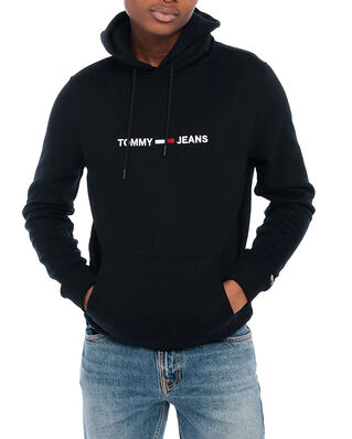 Tommy Jeans Tjm Straight Logo Hoodie Black