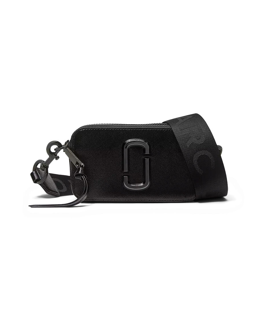 001 BLACK Marc Jacobs Snapshot DTM Small Camera Bag -nahkalaukku, 18,5 x  10,5 x 6 cm, Olkalaukut