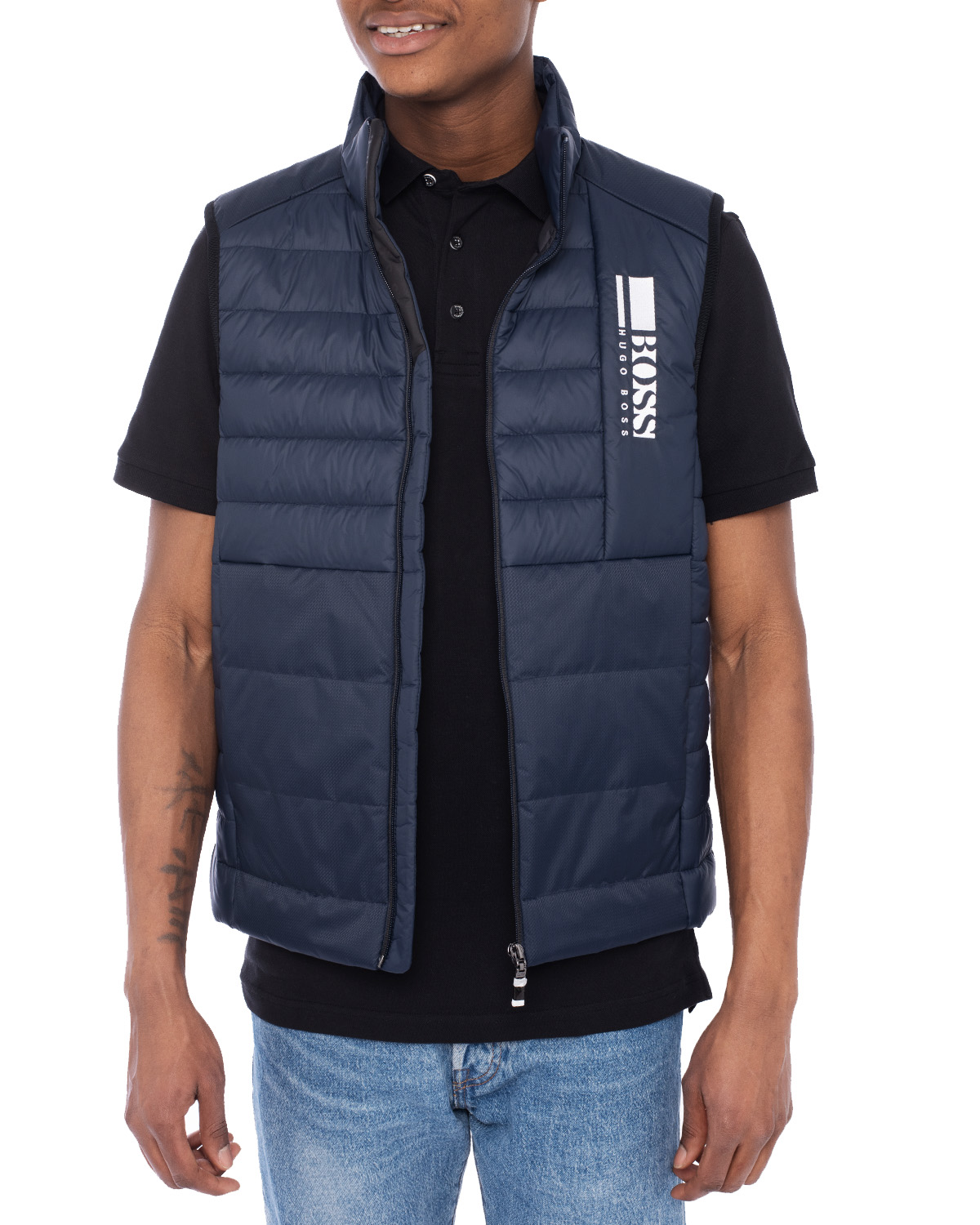 Hugo Boss BOSS Mens Lightweight Down Vest Navy 56  Amazonca Clothing  Shoes  Accessories